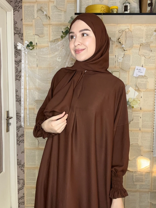 Ayollar uchun xijob kiyimlari - belmando paplin matosi baxor yoz kuz oylari  uchun abaya