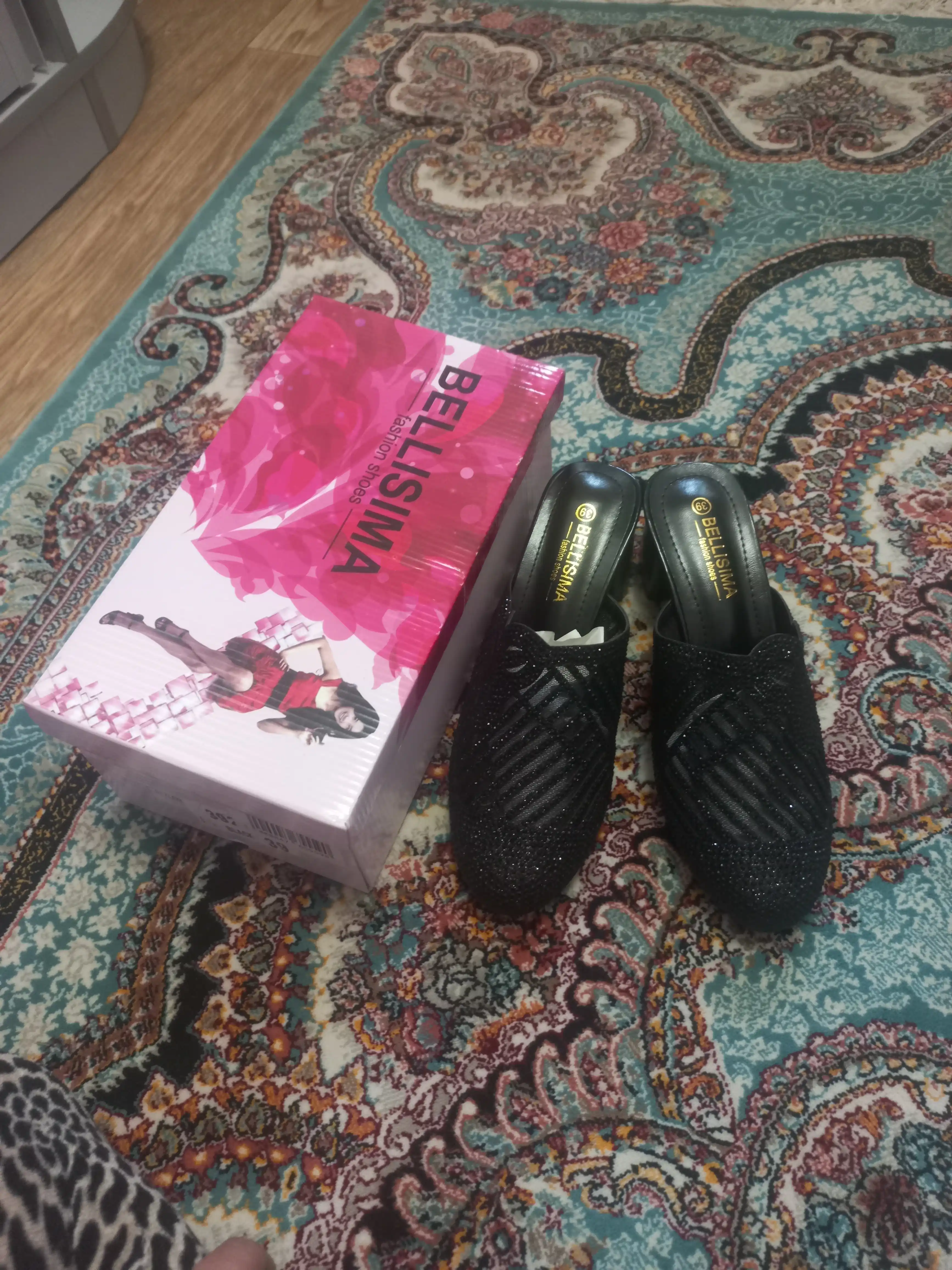 BELLISIMA 3927-9 ayollar sabosi, 3,5 sm poshna, 4 rang, 36–40 o‘lcham
