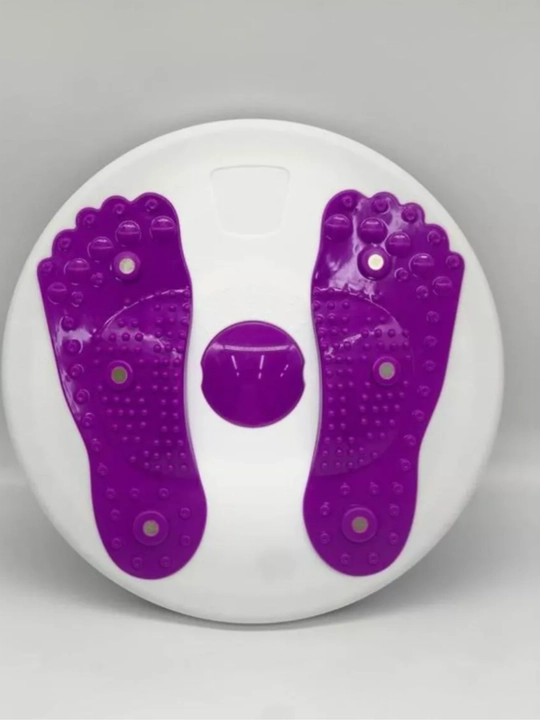3-in-1 massajli fitnes disk: Tana ogʻriqlariga qarshi espanderli trenajyor