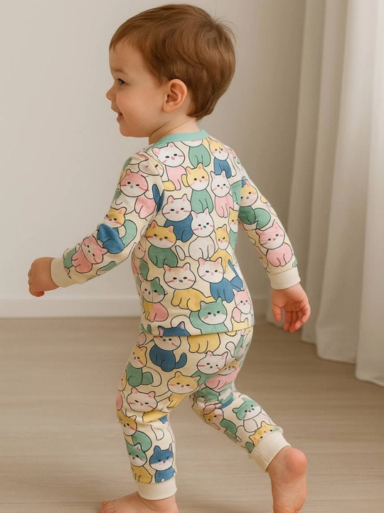 Pijamalar qizlar va ogil bolalar uchun bahor va yoz uchun yubqa xb pijama