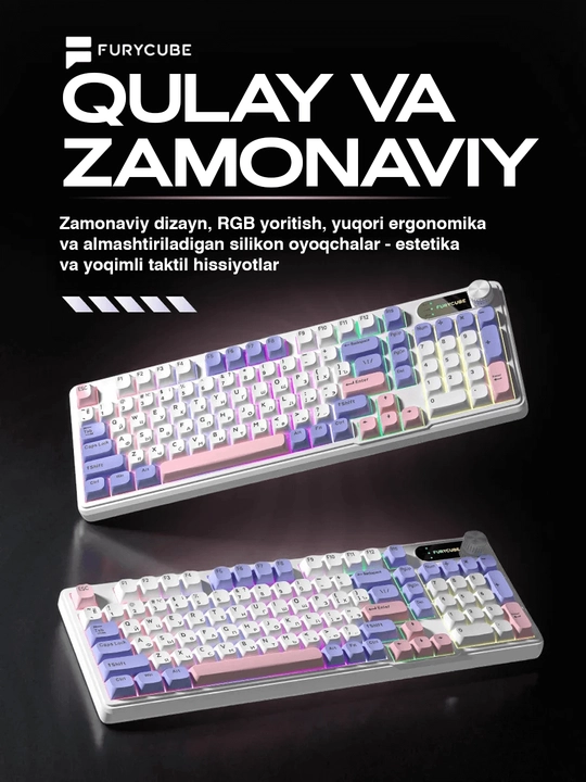 Mexanik klaviatura gaming uchun, simsiz va simli klaviatura