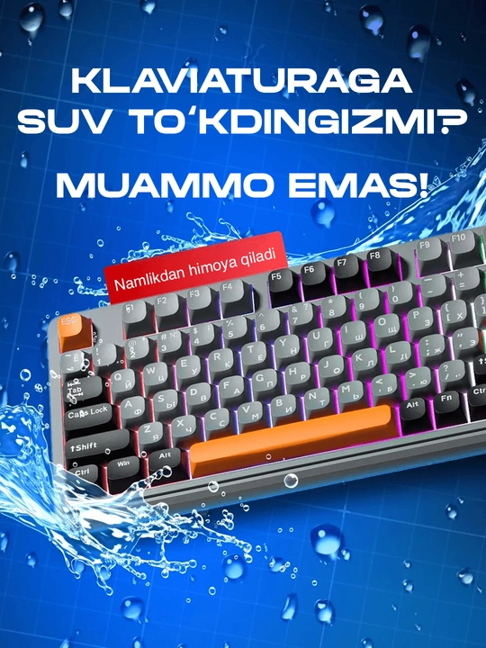 Mexanik klaviatura gaming uchun, simsiz va simli klaviatura