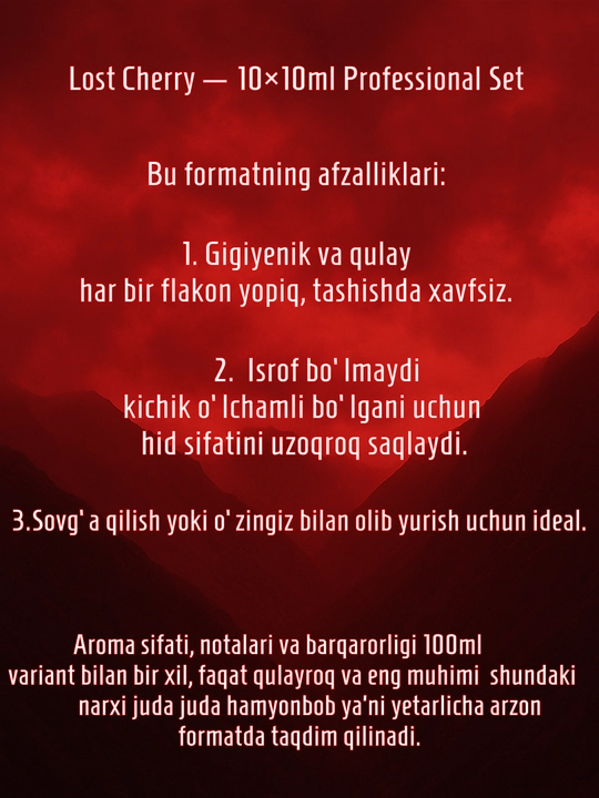 Ayollar uchun atir, parfyumlangan suvi Tom Ford Lost cherry, Tom ford, Lost cherry duxi