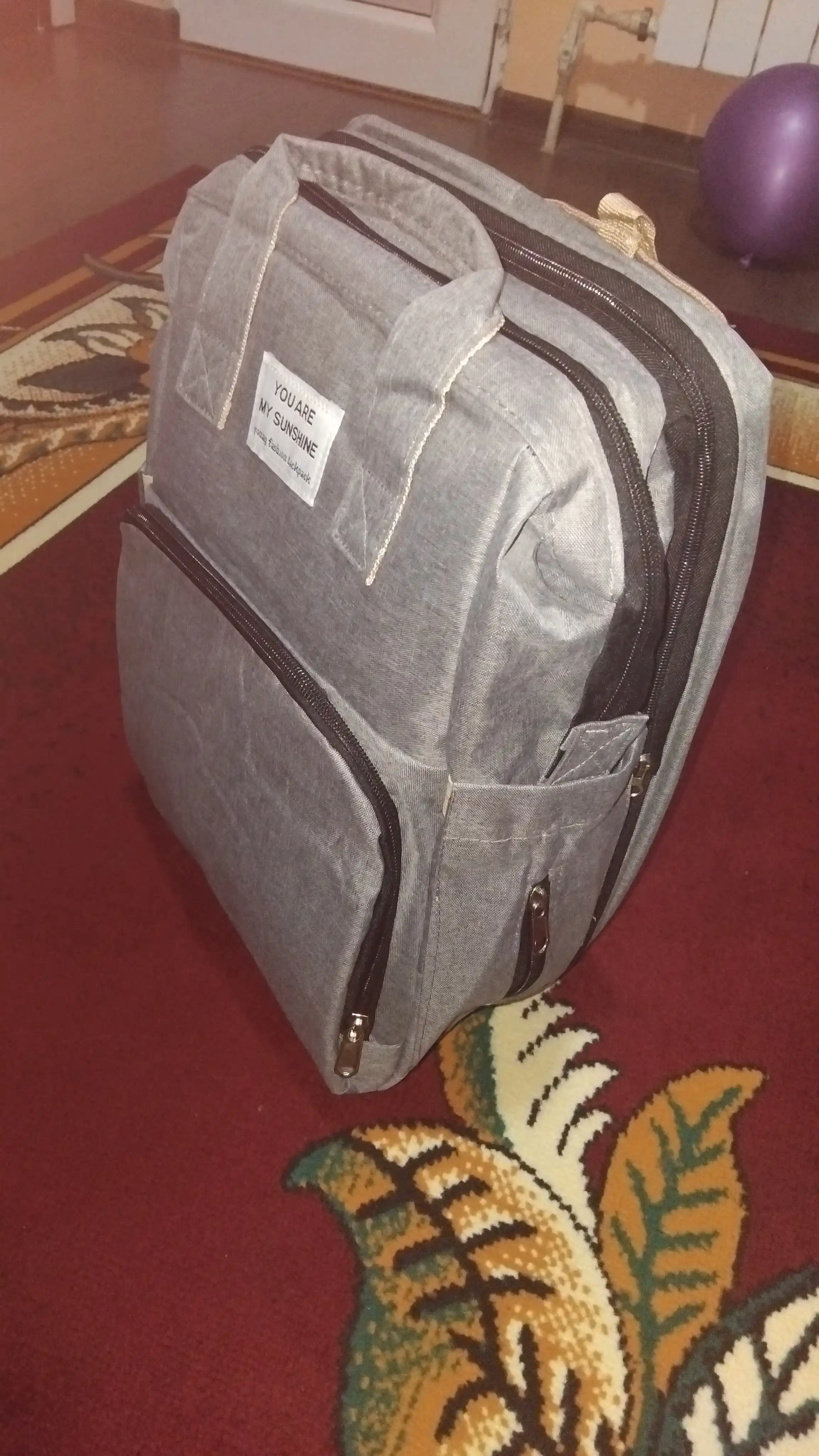 Onalar uchun ryukzak sumkasi, transformator karavot