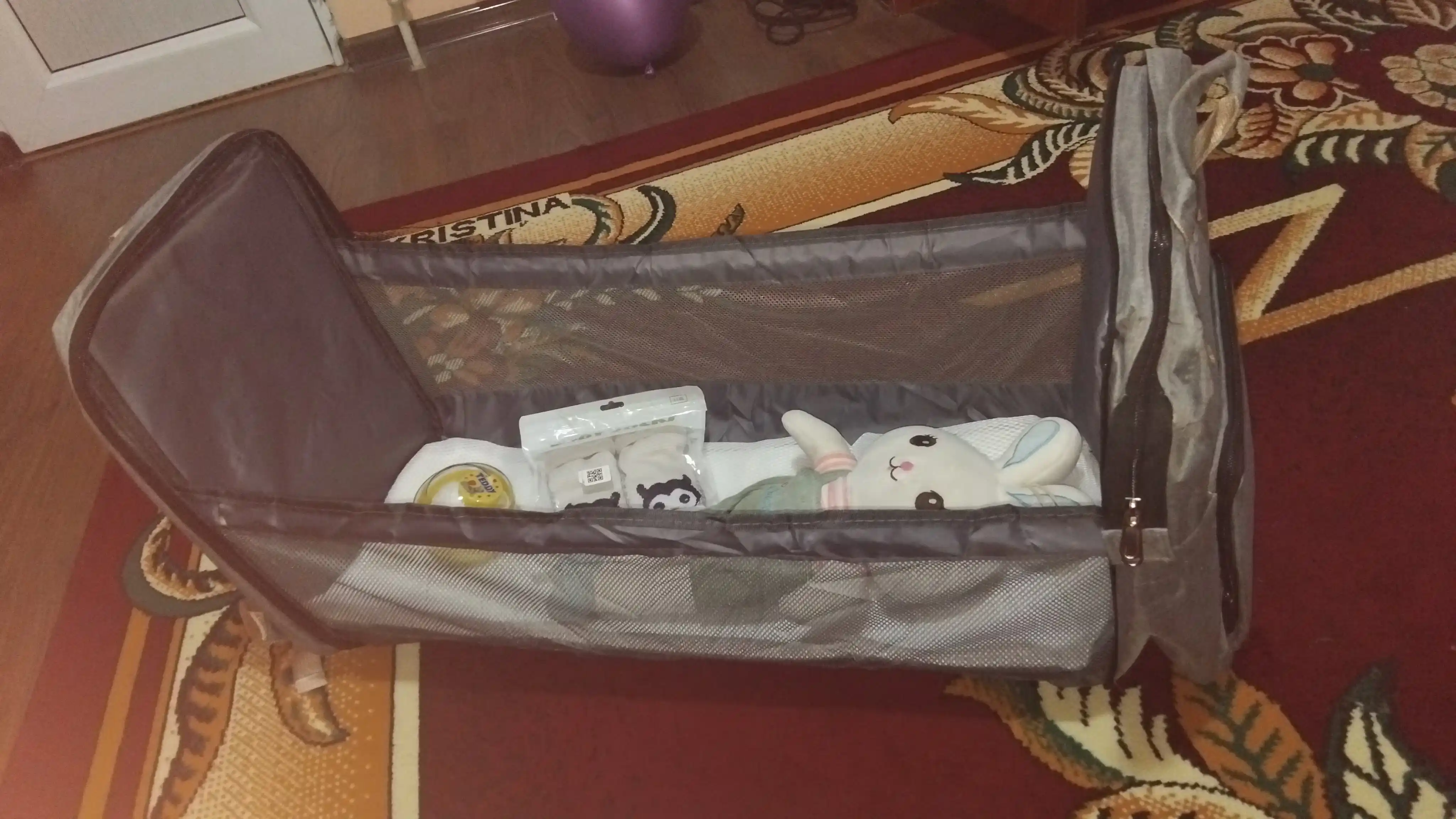 Onalar uchun ryukzak sumkasi, transformator karavot