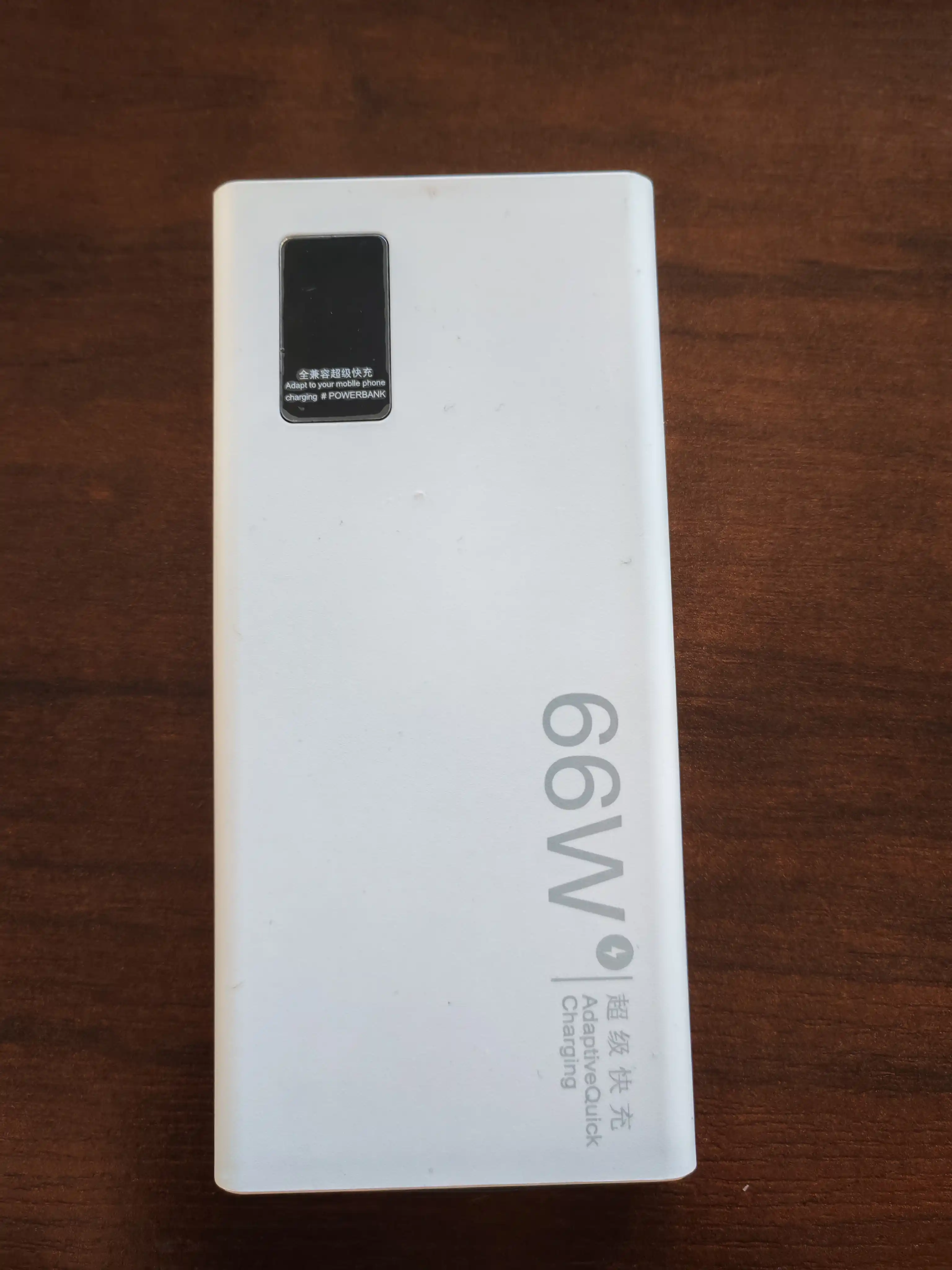 Tashqi akkumulyator Power Bank 66 W,tez zaryadlashni qo'llab-quvvatlaydigan, 20000 mA/soat