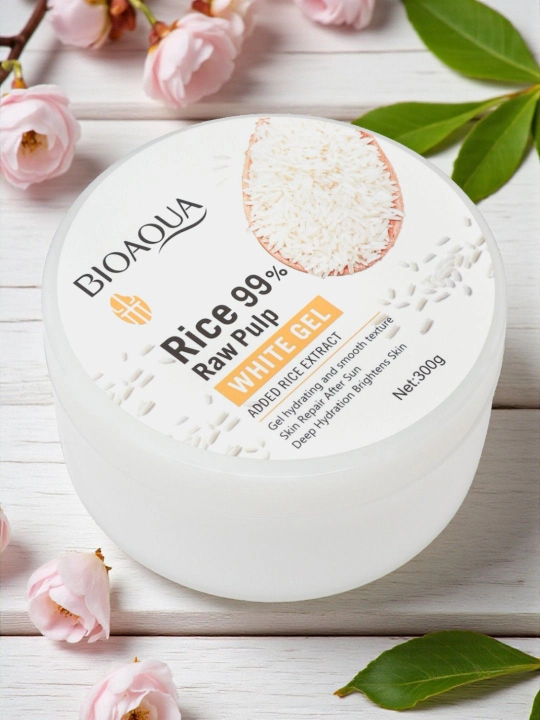 Guruchli yuz parvarishlovchi gel BioAqua Rice 99%, 300 g