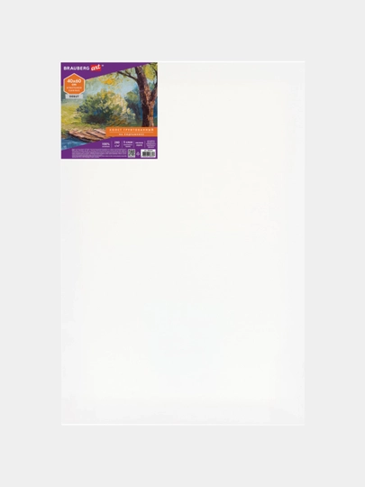 Холст на подрамнике BRAUBERG ART «DEBUT» 40×60 см 280 г/м² 100% хлопок арт. 191644 — B112025-BR141