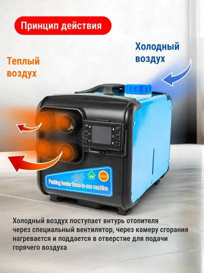 Автономный дизельный отопитель 8 кВт обогреватель автономка
