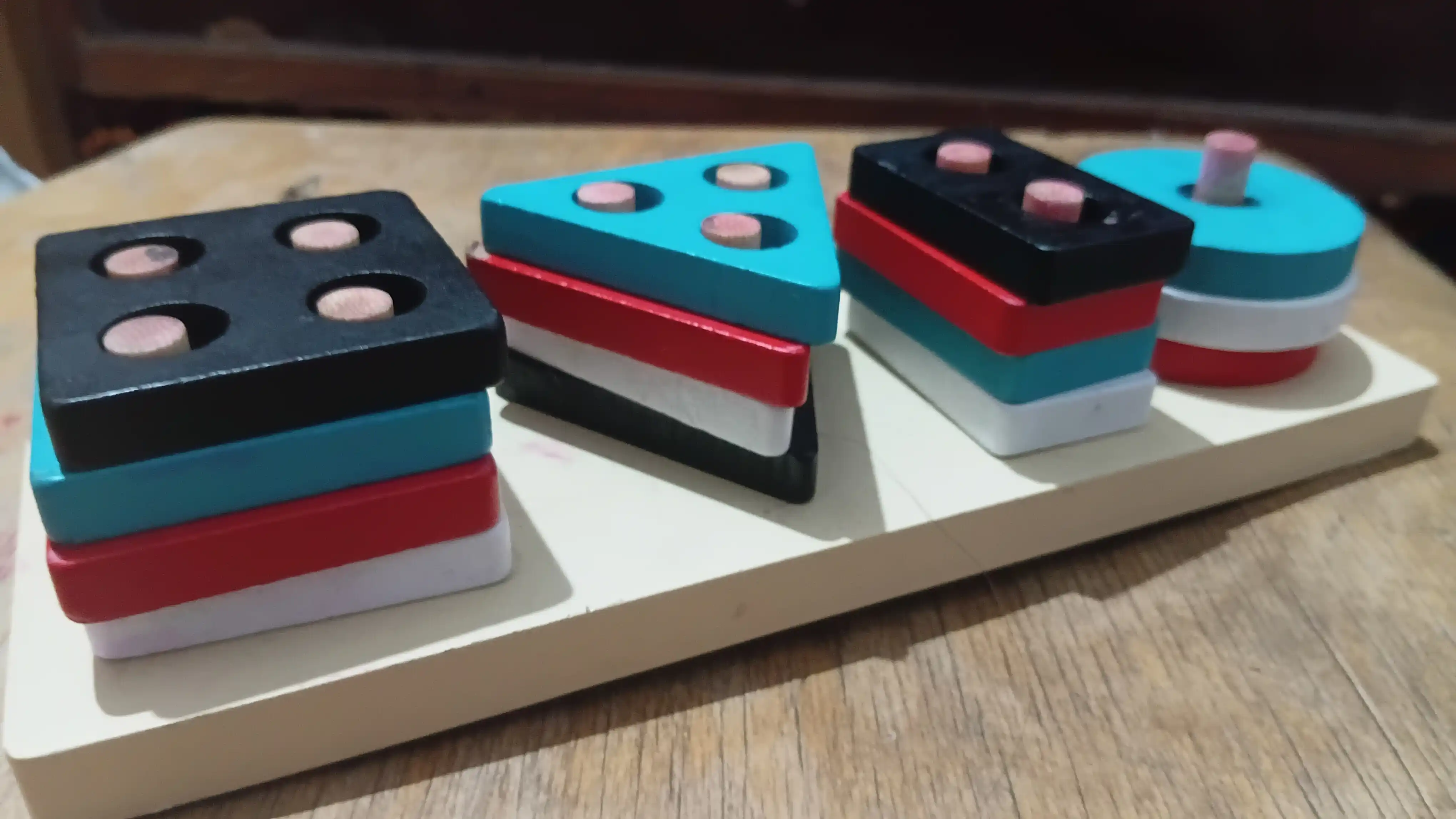 Yog'och o'quv o'yinchoq, jumboq, bolalar uchun, sorter, montessori, piramidalar