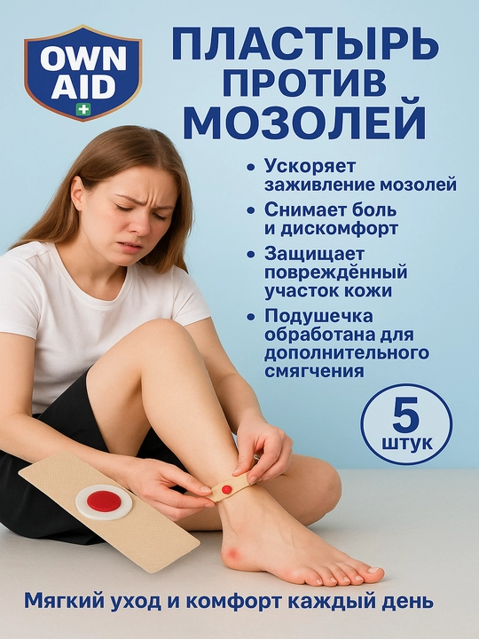 Пластырь от мозолей OWN AID 5 шт