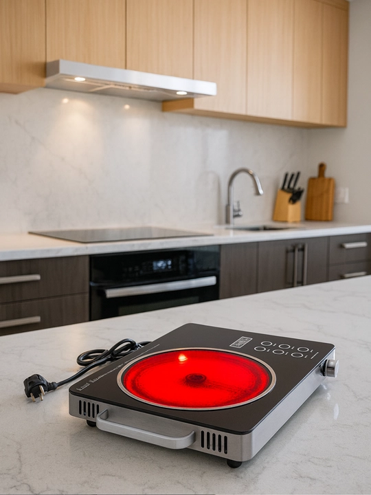 Kuchli qizdiruvchan elektr plita Ceramic cooker, sensorli boshqaruv bilan 3500w