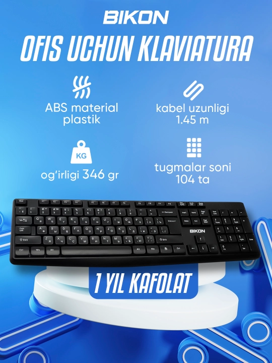 Simli klaviatura va sichqoncha BIKON - 