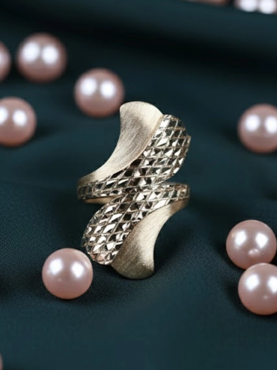 Золотое кольцо и серги комплект, 4.18 г, модель M34U, золото 585 пробы, MERRIT GOLD