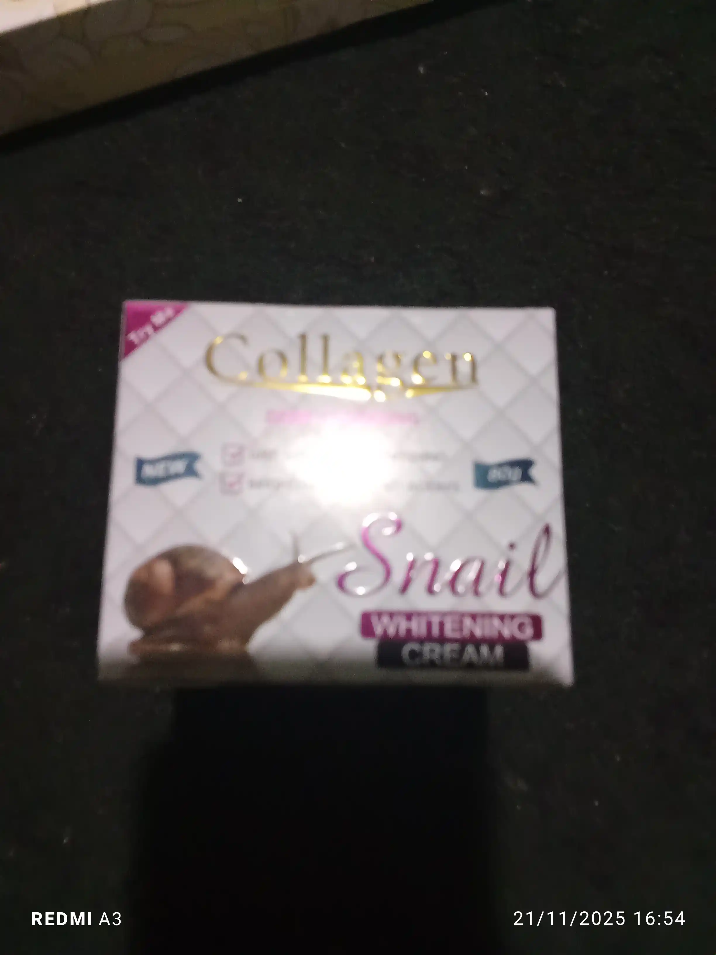 Крем для лица Collagen отбеливающий с экстрактом улитки и коллагеном, питание и уход, 80 г