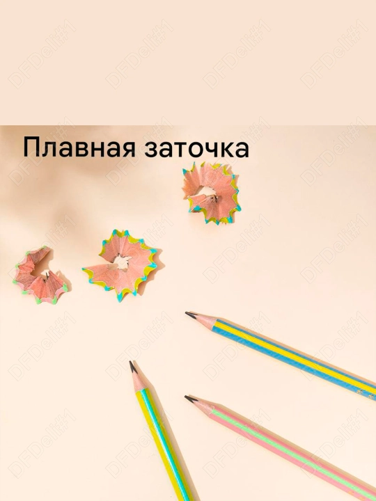 Карандаш 12/50 штук 2B с ласт. 52606/T50 Deli, 52606-EU