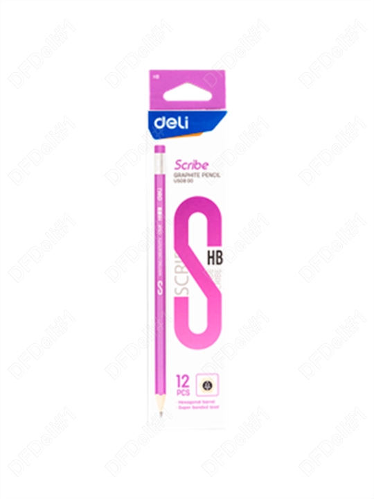 Карандаши, 12 штук HВ с ластиком EU50800 Deli, 50800-EU - 
