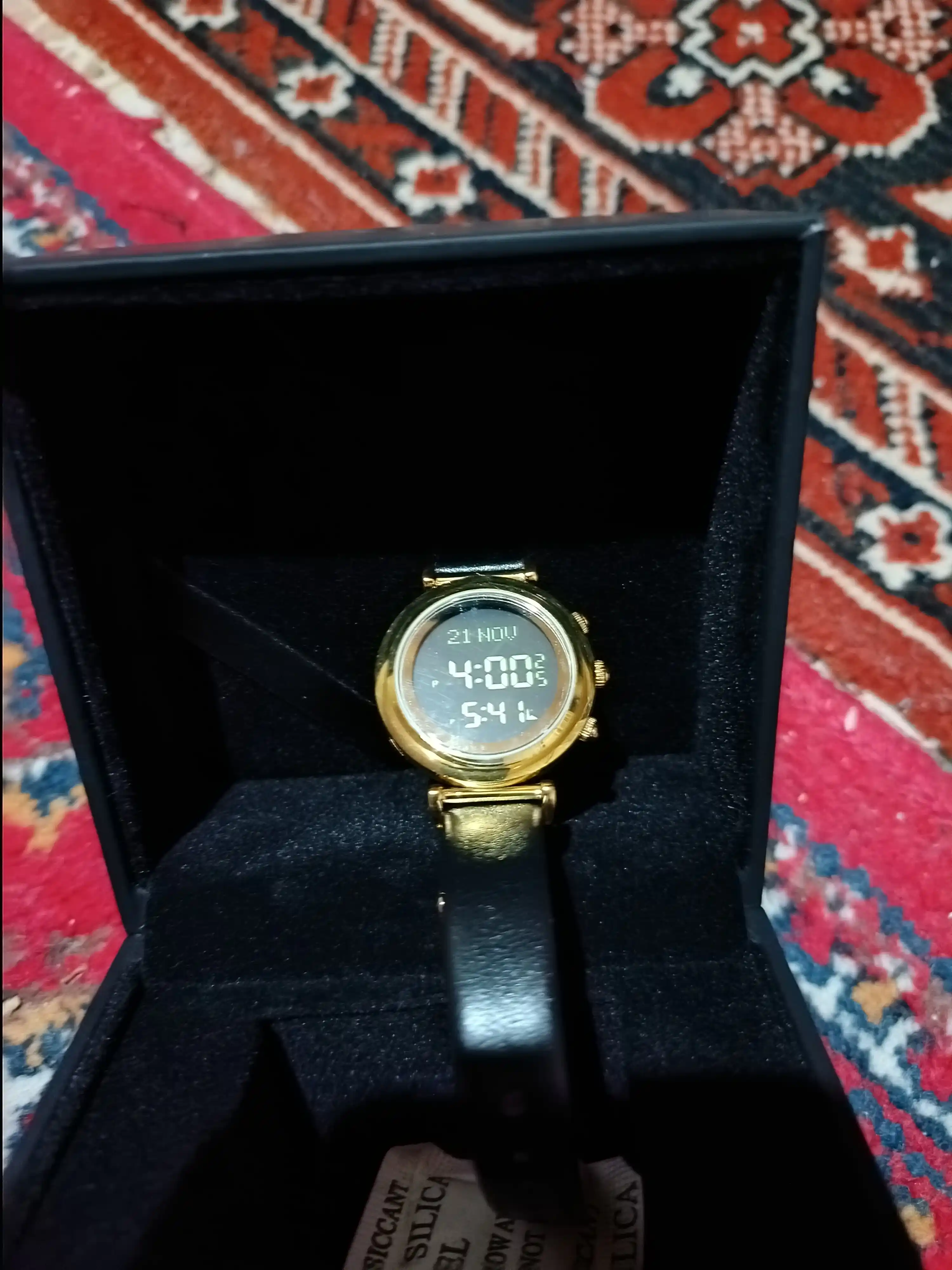 Часы Al-Harameen 6314 FGBL, женские, полуклассические, с напоминанием о времени намаза 