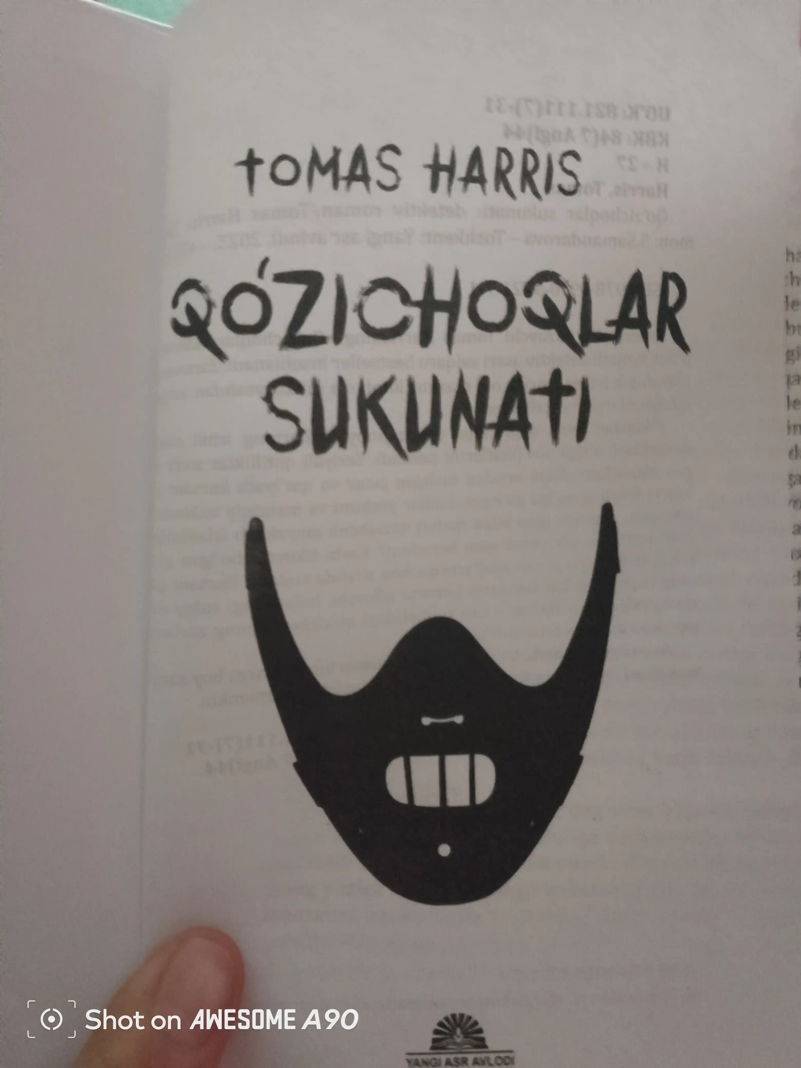 Qo'zichoqlar sukunati - Tomas Harris