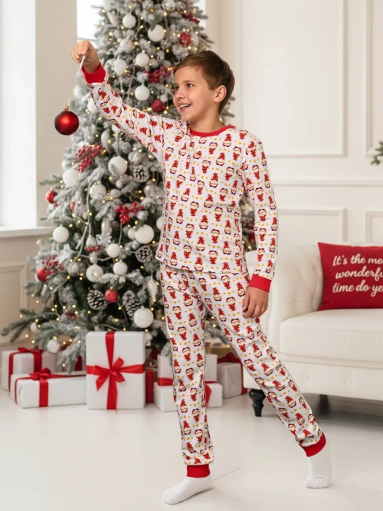 Qiz va o`g`il bolalar uchun pijama Yangi yilga,  paxta NEO