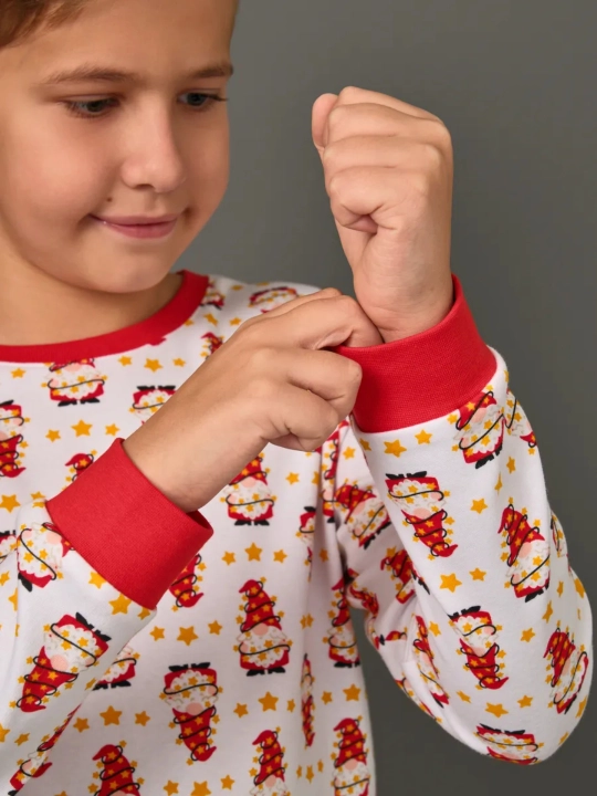 Qiz va o`g`il bolalar uchun pijama Yangi yilga,  paxta NEO