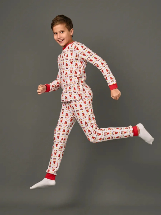 Qiz va o`g`il bolalar uchun pijama Yangi yilga,  paxta NEO