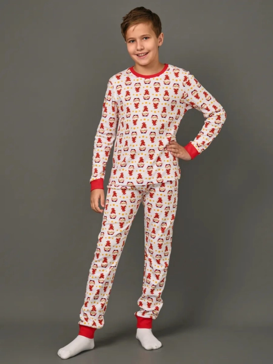 Qiz va o`g`il bolalar uchun pijama Yangi yilga,  paxta NEO