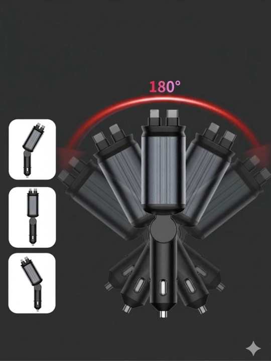 Автомобильное зарядное устройство, авто зарядка USB+Type-C, прикуриватель, быстрая зарядка