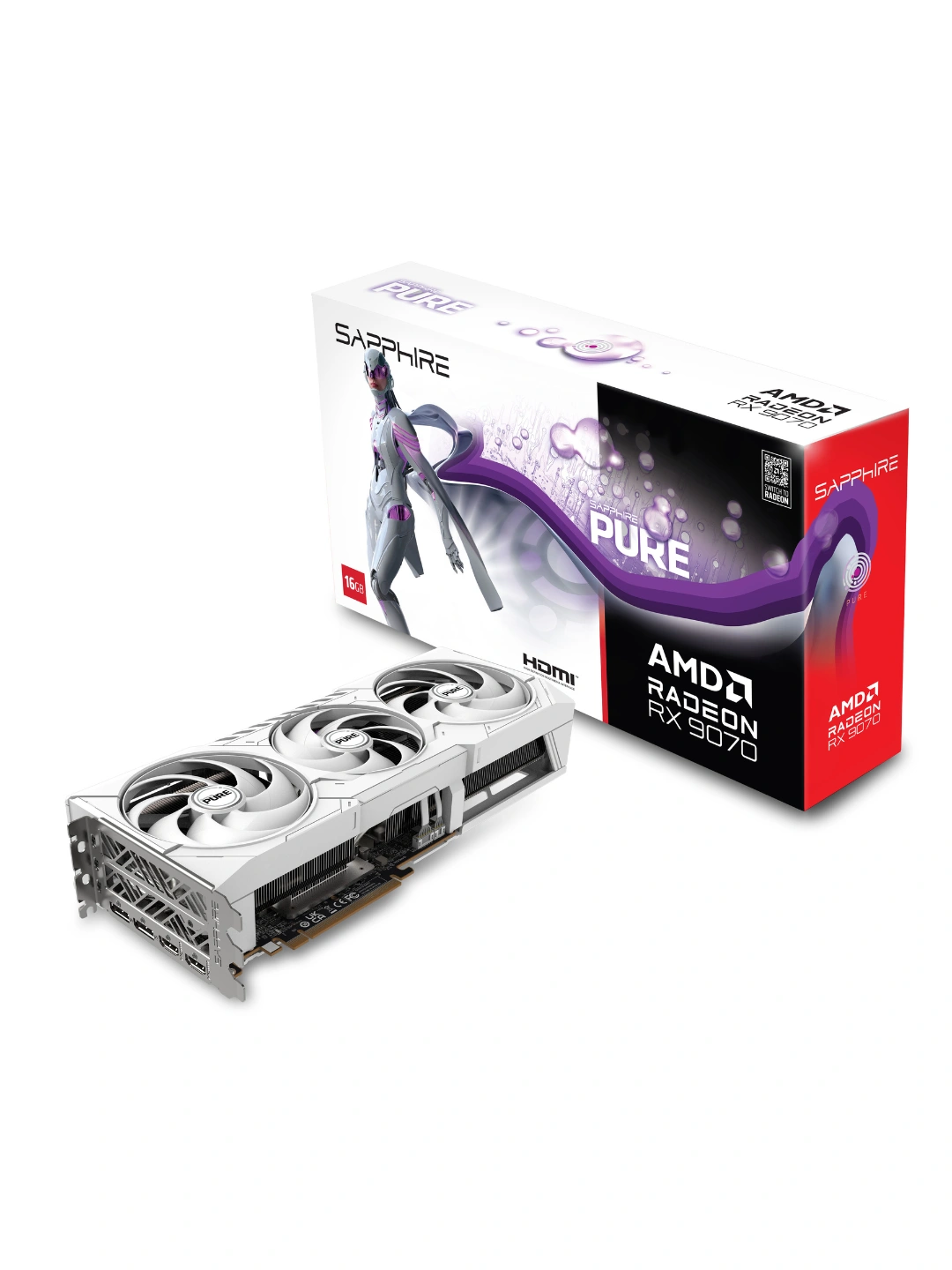 Видеокарта Sapphire PURE Radeon RX 9070 Gaming OC 16 Гб за 11254500 сум со скидкой 58%. Uzum Market