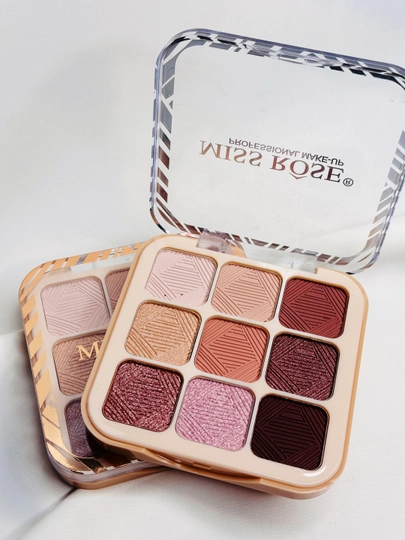 Ko`z uchun tenlar palitrasi 9 xil rangli MISS ROSE - 