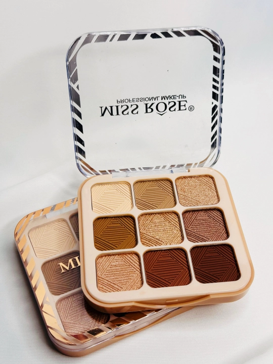 Ko`z uchun tenlar palitrasi 9 xil rangli MISS ROSE - 
