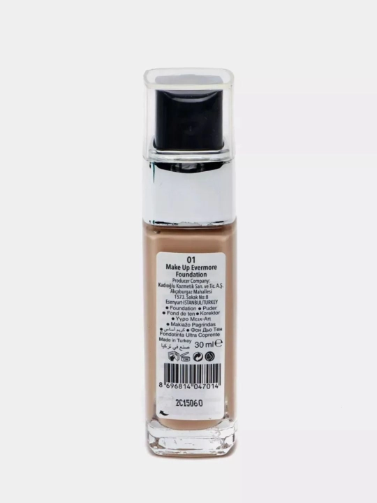 Mattiflashtiruvchi Turkiya tonal kremi ​​Gabrini HD Matte Make Up Evermore prof., 30 ml