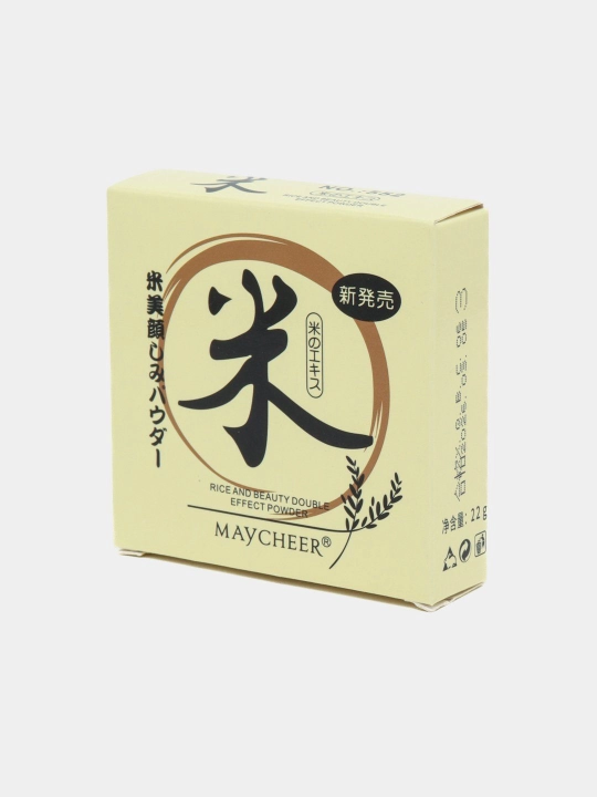 MAYCHEER suv o'tkazmaydigan matlashtiruvchi guruch kosmetik yuz kukuni, 14 g
