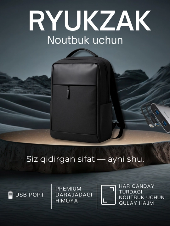 Erkaklar va ayollar uchun shahar ryukzagi, USB noutbuk, maktab uchun, ofis, sayohat sumkasi - 