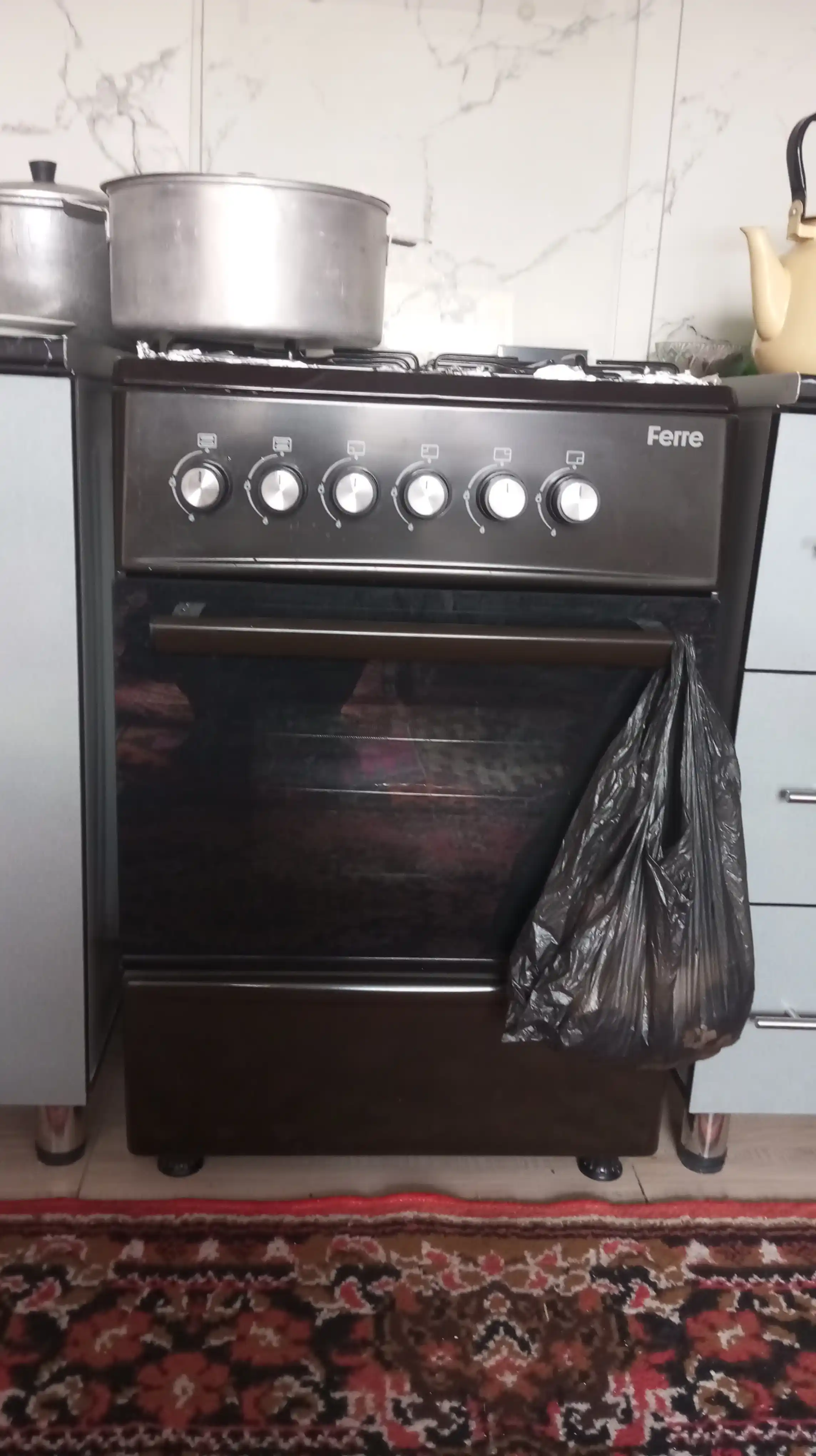 Gaz plita FERRE-LP 60G 40 DB-ECO va W-ECO, 57 litr, 4 gaz konfokalar