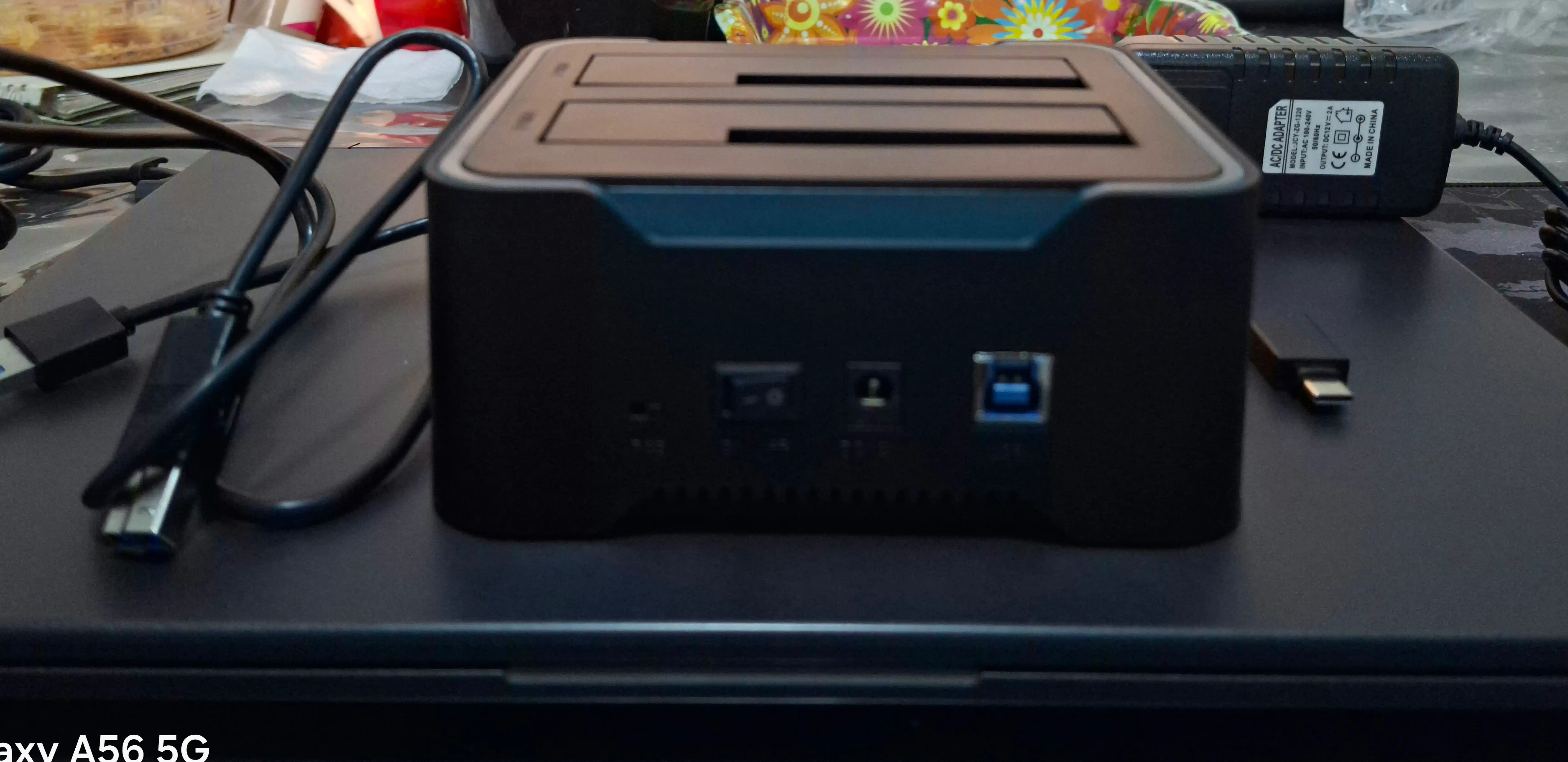 OTN UHD6 Dual Bay HDD/SSD dok-stansiya, 2.5/3.5 dyuym disklar uchun USB adapter