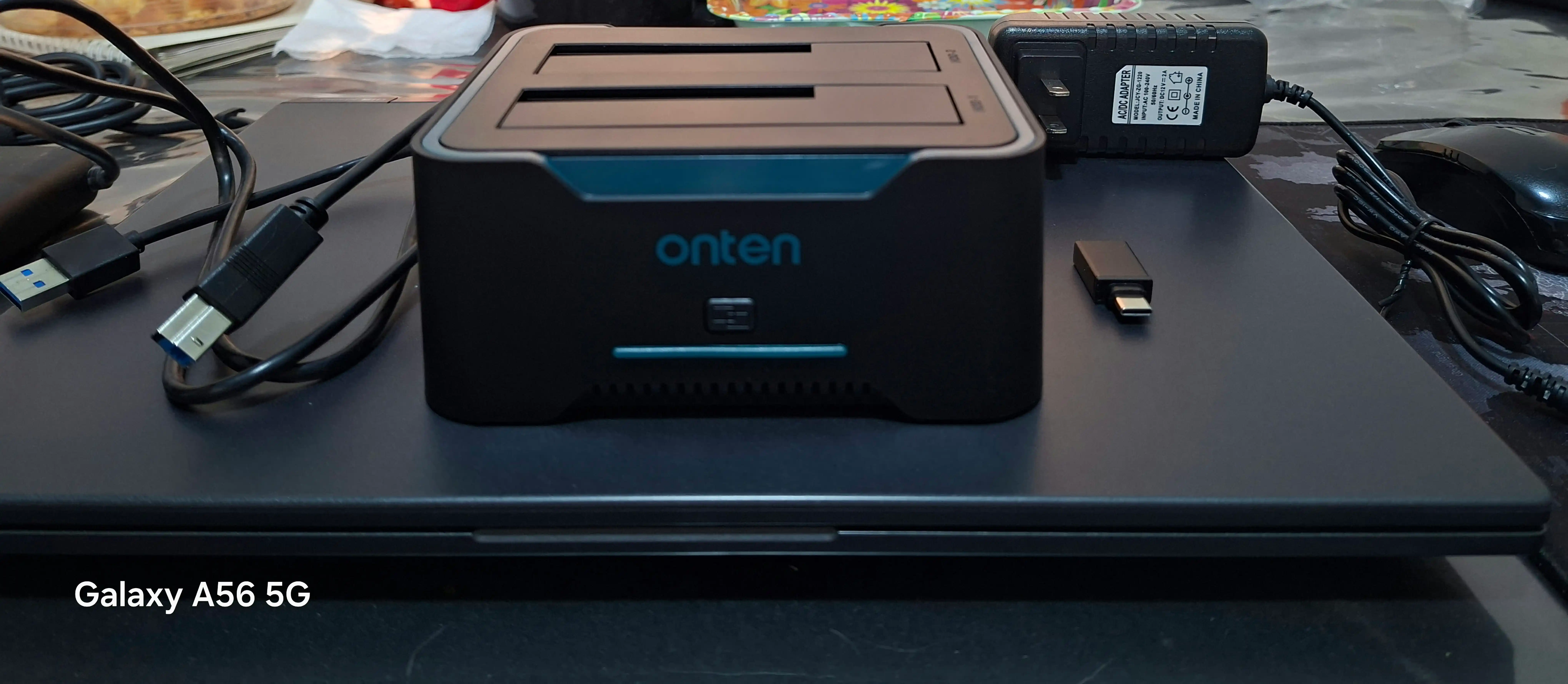 OTN UHD6 Dual Bay HDD/SSD dok-stansiya, 2.5/3.5 dyuym disklar uchun USB adapter