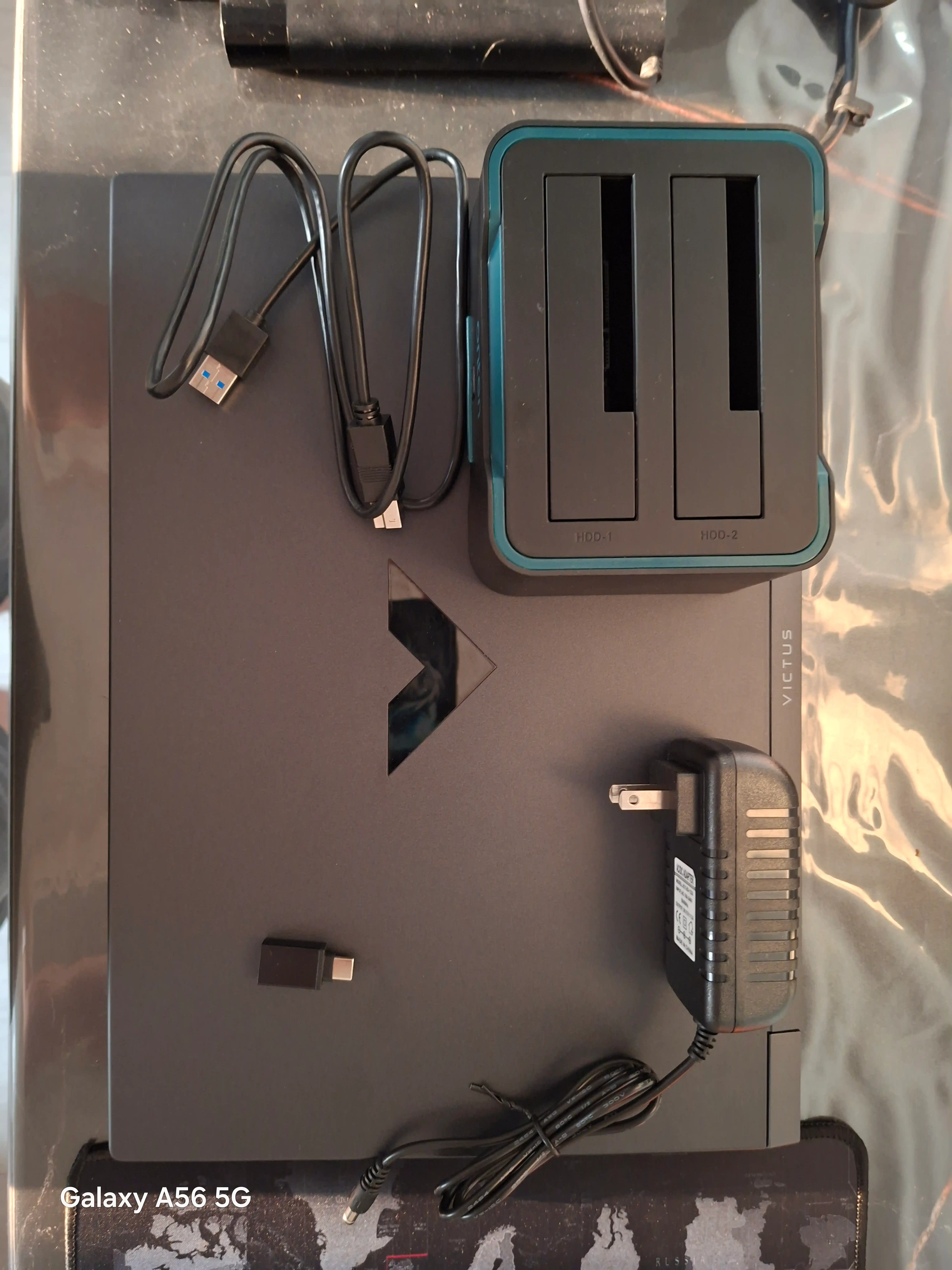 OTN UHD6 Dual Bay HDD/SSD dok-stansiya, 2.5/3.5 dyuym disklar uchun USB adapter