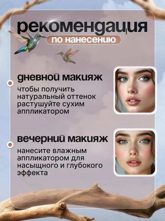 Моно тени для век SILVANA 17, с шиммером блестящие, бронзовые