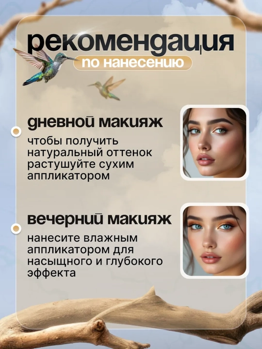 Моно тени для век SILVANA 05, с шиммером блестящие, золотые