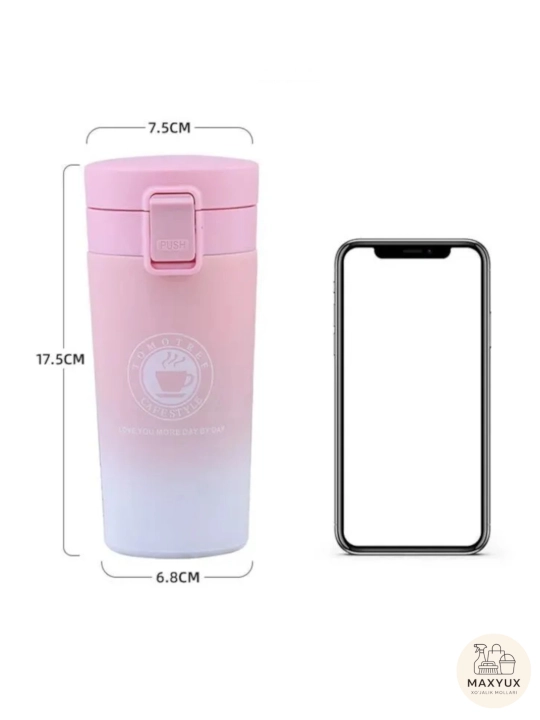 Choy va qahva uchun zanglamaydigan polatdan termokrujka, 500 ml