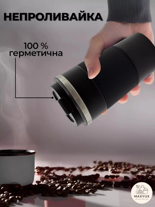 Choy va qahva uchun zanglamaydigan po‘latdan yasalgan termokrujka