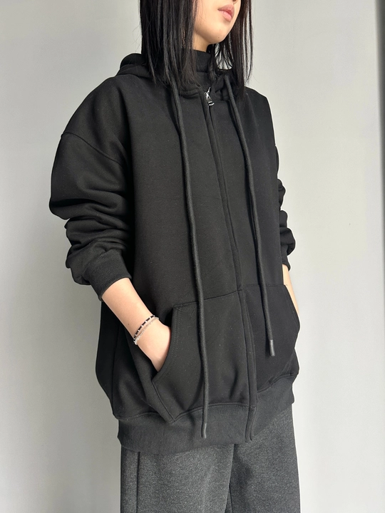 Ayollar uchun kapyushonli zip-hudi - 
