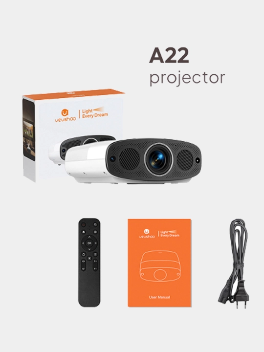 BYINTEK A22 proyektor (LCD, Full HD, 1000 ANSI)