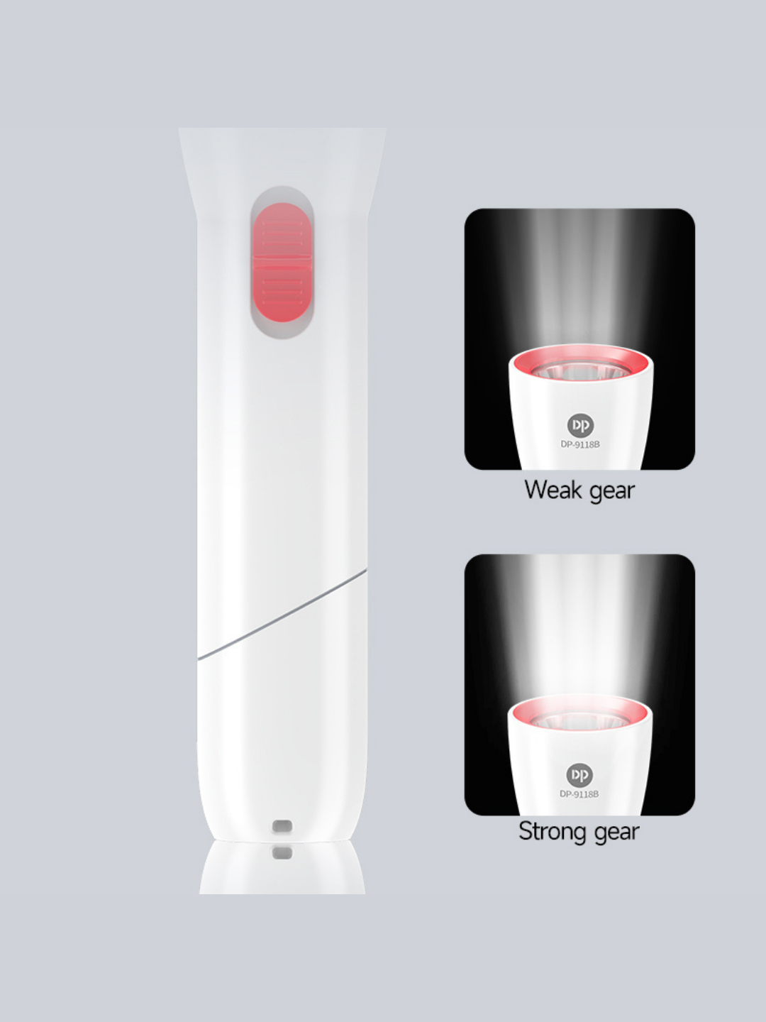 LED, chiroq, DP-9118B 1W, 1200mAh, 2xil rejimlar, Type-C, almashtiriladigan batareya