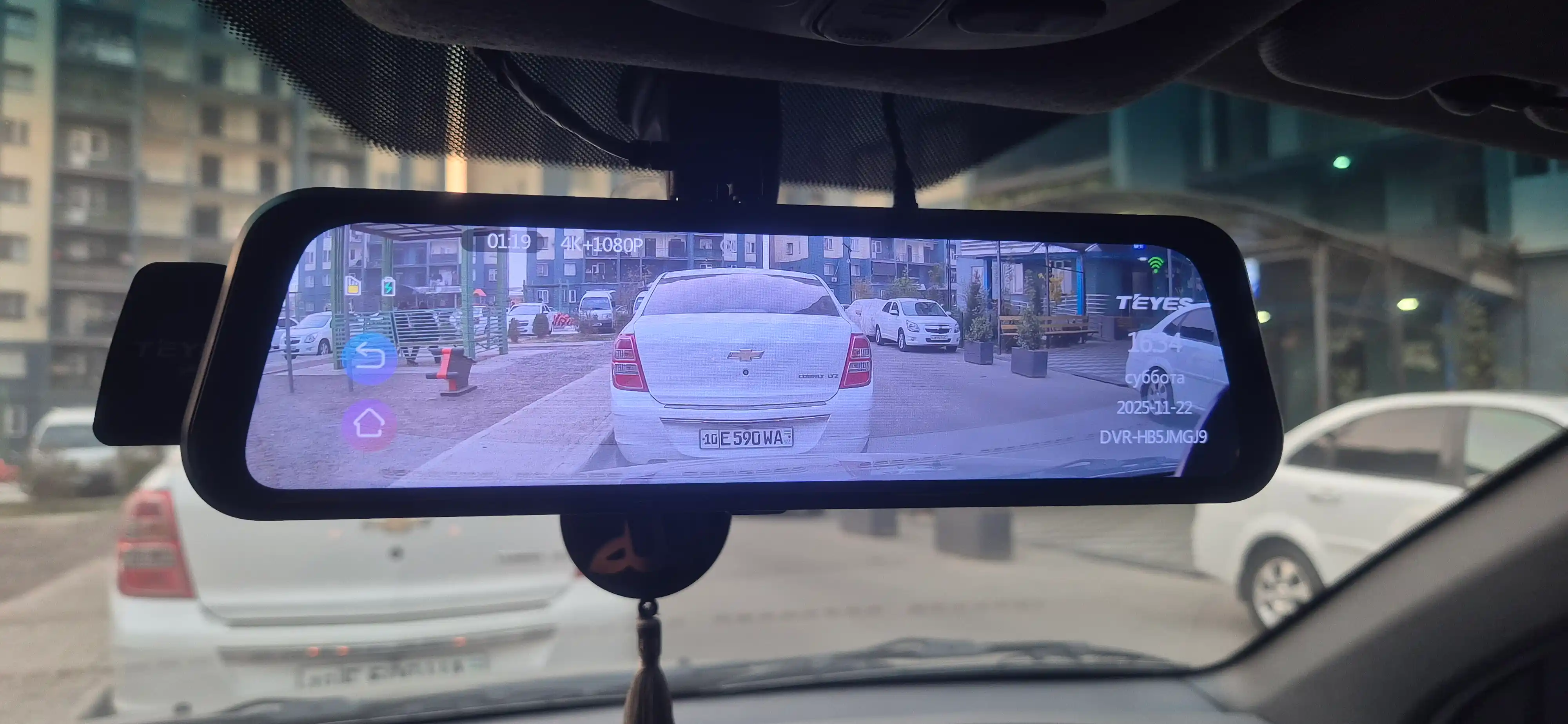 Видеорегистратор Teyes Q9 +WifiK+1080P, Wi-Fi, зеркало для авто с камерой заднего вида