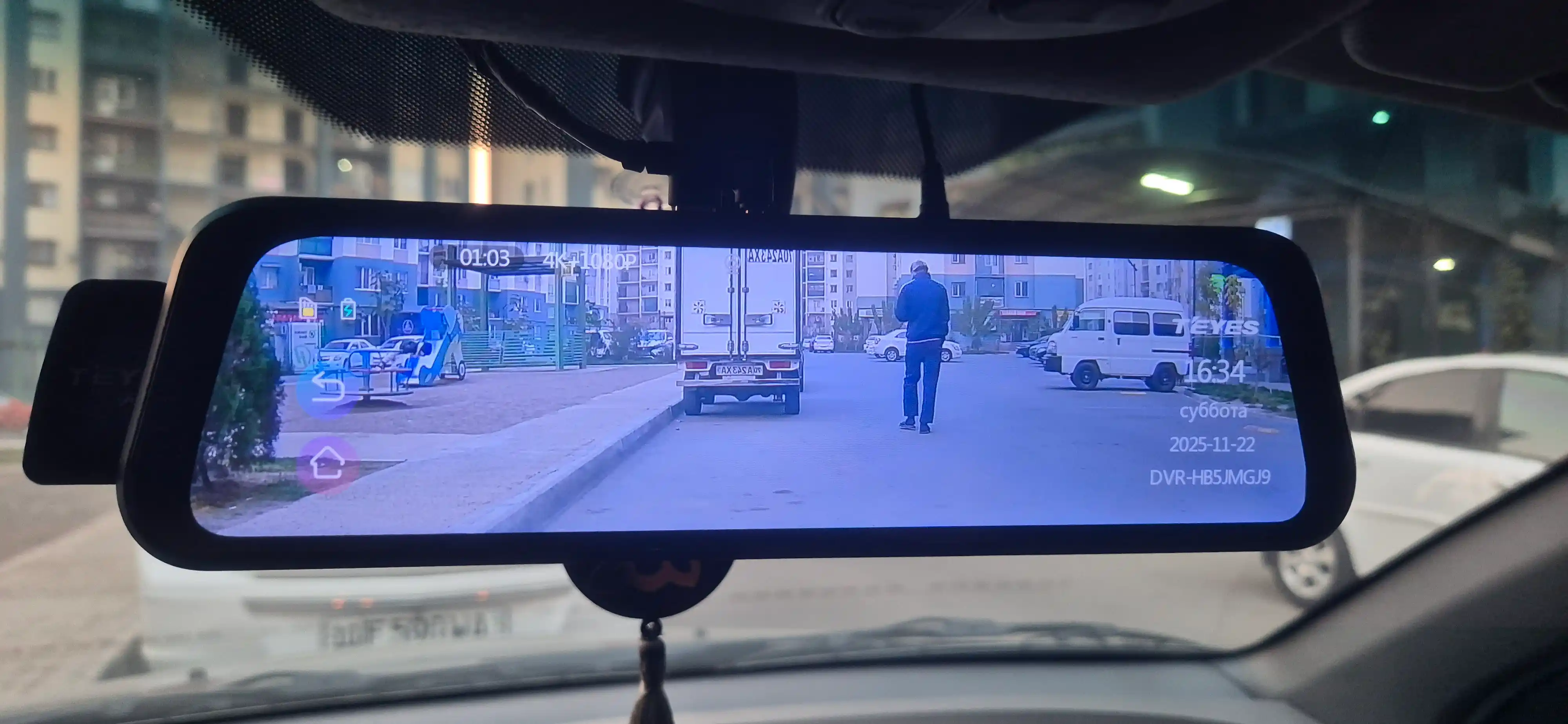 Видеорегистратор Teyes Q9 +WifiK+1080P, Wi-Fi, зеркало для авто с камерой заднего вида
