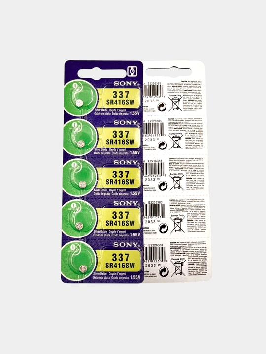 337 Qurilmalar va Master Cards uchun Sony SR416SW 337 batareyalari, 1 dona