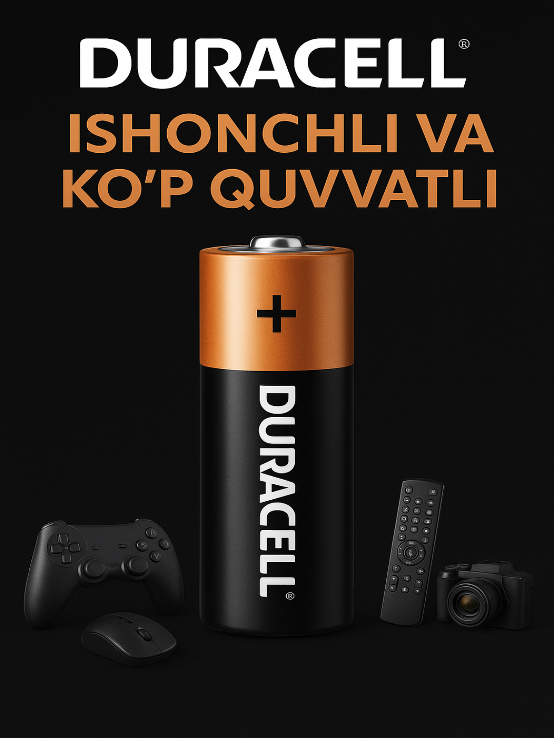 Batareyalar alkaline Duracell AA va AAA 1.5 B LR6
