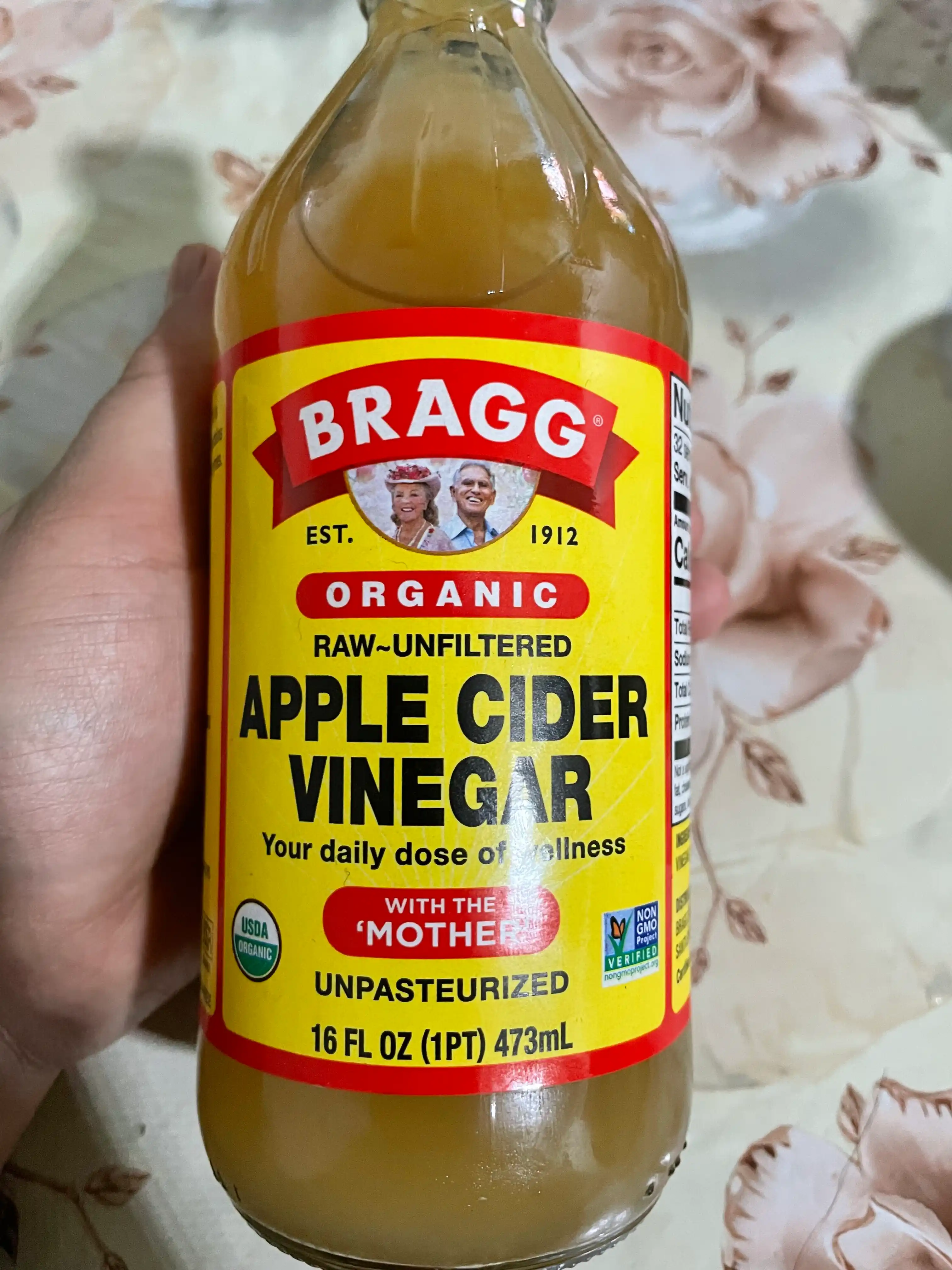 Bragg sirkali organik olma sirkasi, filtrlanmagan, 473 ml